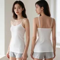 [라일리여성언더웨어] Rly 캡나시 브라탑 내장형 이너웨어 홈웨어 세트
