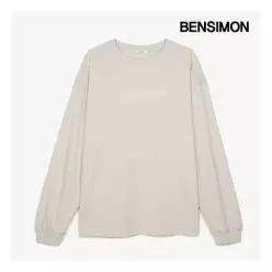 벤시몽 오버핏 롱 슬리브 티셔츠 BS5STL503OY 399385
