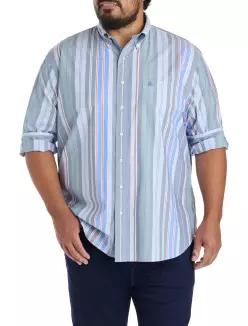 Brooks Brothers 브룩스 브라더스 빅 앤 톨 다중 줄무늬 금요일 스포츠 셔츠 7569972
