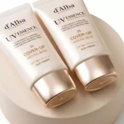 [밀착커버] 달바 내추럴 커버 베이지 선크림 듀오 기획 (50ml+50ml) (라이트/웜)