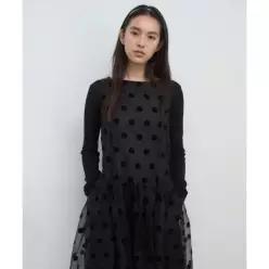 매장정품 MA JOURNEE BACK HOLE DRESS_DOT 25SOP021 153801