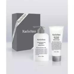 매장정품 KARLNHANS [헤어케어 선물세트] 스칼프 너리싱 두피케어 단백질 샴푸 500ml + 헤어 리페어 손상모