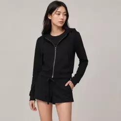 ENTIRE STUDIOS (W) 라이트웨이트 마이크로 쇼츠 블랙 LIGHTWEIGHT MICRO SHORTS BLACK