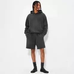 ENTIRE STUDIOS (U) 스탠다드 스웨트 쇼츠 워시드 블랙 STANDARD SWEATSHORT WASHED BLACK