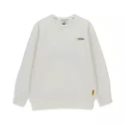 내셔널지오그래픽 키즈 NATIONAL GEOGRAPHIC KIDS K254USW940 시즌 백그래픽 맨투맨 (융기모) CREAM 500873
