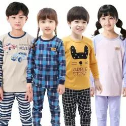 국산 9부 면스판 30수 후라이스 순면 긴팔 내의 상하세트 아동 주니어 어린이 실내복
