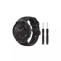 MoKo Sport Band Compatible with Amazfit T-Rex/T-Rex Pro, Black 436340