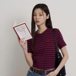 [백화점 정품] 26년SALE 빈폴레이디스 빈폴 BEANPOLE [SS26][Essential] 코튼 스트라이프 반소매 티셔츠 -