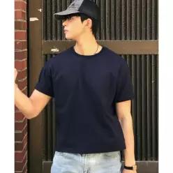매장정품 르아르 LEIRE 에센셜 크롭 티셔츠 [네이비] L25sMTS00305 309665