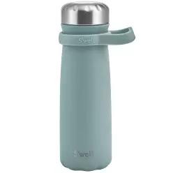 S'well Stainless Steel Traveler With Handle, 24oz, Eucalyptus, Triple Layered Vacuum Insulated Conta