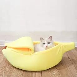 반려동물 애견 고양이 바나나 침대 소형견집 숨숨집/고양이/하우스/강아지/반려묘/애완묘/펫전용/반려동물