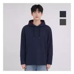 뱅뱅 공용 체크 안감 오버핏 후드티 NTH636