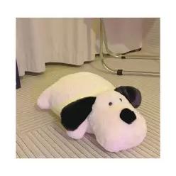 꼭찌꾹스토어 바둑이 강아지 바디필로우 70cm 동물 롱쿠션 애착인형 안고자는 긴베개