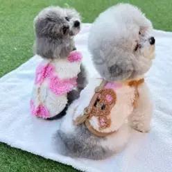 강아지 빵실이 강아지겨울베스트 조끼 1P 반려견 겨울 반려견겨울베스트 뽀글이 베스트