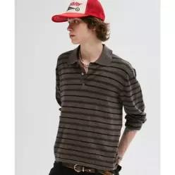 매장정품 르아르 LEIRE 멀티 스트라이프 카라 크롭 니트 [웜메란지] L26SPKN00401 309534