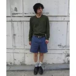 제너럴아이디어 GENERALIDEA MAN 데미지 워시드 코튼 쇼츠 BLUE / GF1MHP008 GF1MHP008BL 3738780