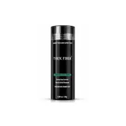 THICK FIBER 얇은 모발을 가진 여성 및 남성용 헤어 섬유, (블랙), 28g, 두피 컨디션 컨실러, 대머리 피부
