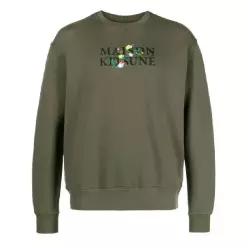 23FW Maison Kitsune Regular 핏 Ribbed trims Floral 로고 design LM00308KM0307P384 TP564578086
