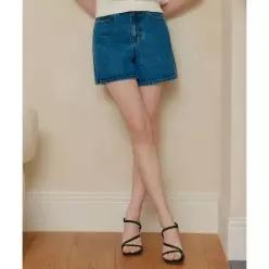룩캐스트 LOOKAST 브린 데님 숏 팬츠_블루 BRYNN DENIM SHORT PANTS_BLUE LK2ESTBD008-BL 488808
