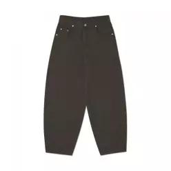 노메뉴얼 NOMANUAL WAVE CURVED COTTON PANTS - CHARCOAL NMSS62PT01CHA 389844
