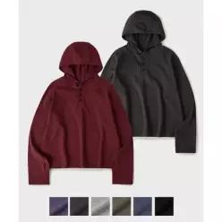 매장정품 후브스 HOOVES 데일리룸X후브스 패널 헨리넥 후디 슬리브- 8Color HVS26-TS68 146680