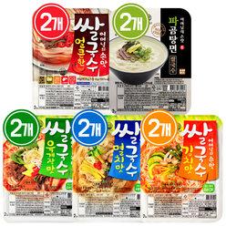 백제 쌀국수 5종 각 2개 총 10개 (멸치맛 김치맛 육개장맛 얼큰한맛 파곰탕면)