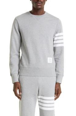 Thom Browne 톰 브라운 스트라이프 소매 스웨트셔츠 7572446
