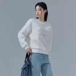 [하프클럽/체이스컬트]W 테리 자수 맨투맨