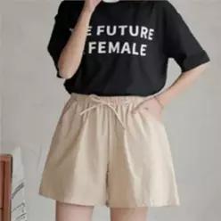 [라일리여성의류] Rly 루즈핏 여성  반바지 여름 숏팬츠 밴딩
