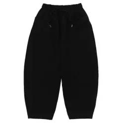 W ED COTTON CURVED PANTS (BLACK) 7000041219 CB26SS0601
