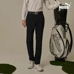 [PUMAGOLF]  남성 스판 약기모 일자팬츠 네이비