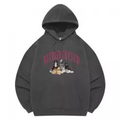 119768 RETRIEVER CLUB FRIENDS HOODIE CHARCOAL GRAY