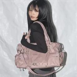 팬시클럽 벨티드 워싱 레더백 (BABY PINK) F25QE990 F25QE990PK
