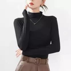 [하프클럽/]겨울 여성목폴라 터틀넥 간절기 이너 긴팔 상의