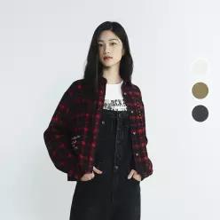 [롯데백화점]버커루 여성 아트웍 크롭 라운드 긴팔 티셔츠 B233TS510P
