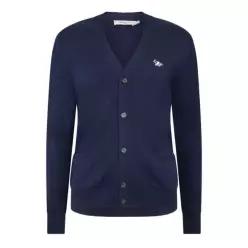 Maison Kitsune 메종 키츠네 여우 패치 클래식 가디건 - 네이비 7832629