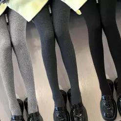골지무늬 기모안감 압박형 보온스타킹 여성하의속옷