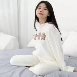 [라일리여성언더웨어] Rly 수면 잠옷 홈웨어 파자마 세트 극세사 바지형