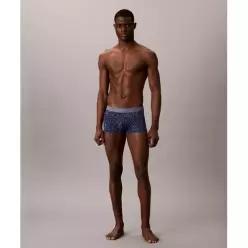 CALVIN KLEIN UNDERWEAR 남성 CK 블랙 프린트 로우 라이즈 트렁크_NB47144NP 6918978
