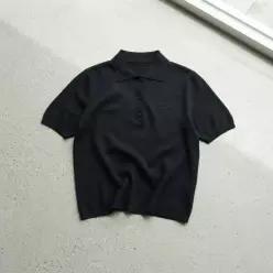 MONCLER 몽클레어 로고 자수 코튼 카라 폴로 셔츠 9A00004 M6440 999