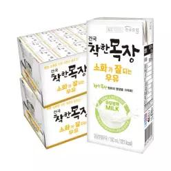 [건국우유] 건국 착한목장 소화가 잘되는 우유 190ml 48팩 (24팩 2박스)