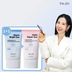 [무기자차+유기자차]  피디알엔 리페어선 50ml 1개 +  나이아신 브라이트선 50m