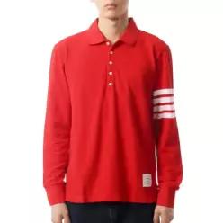 THOM BROWNE 26FW 피케 4-바 롱슬리브 폴로 MJP137G 07976 600 4216445