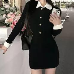 [라일리여성의류] Rly 하객룩원피스 결혼식원피스 봄가을원피스 스판원피스