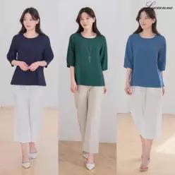 리센느 인견솔리드블라우스3종