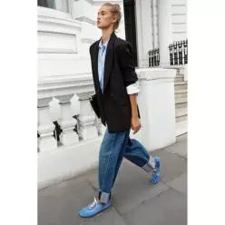 ZARA SPORT 스포츠S 스포츠 BALL 볼ET 발레 FLAT 플랫S - BLUE 블루 2526/810/400
