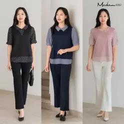 마담4060 러블레이어드블라우스3종