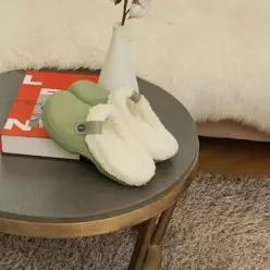 푹신한 겨울 방한 슬리퍼 따뜻한 털 실내화 사무실 거실화 푹신한 겨울 방한