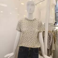 여름 스판 하트 패턴 반팔 티셔츠 (623130) _EPT