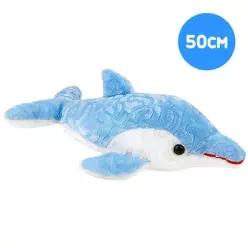 [RG3064TQ]돌고래 쿠션인형 블루 50cm 롱베개 바디필로우
